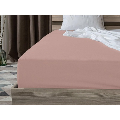 Textilomanie Jersey prostěradlo světle růžové 200x220
