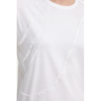 BOSS Памучна тениска boss дамска в бяло 50545660 (50545660)