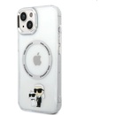 Pouzdro Karl Lagerfeld MagSafe IML Karl and Choupette NFT Apple iPhone 14 čiré