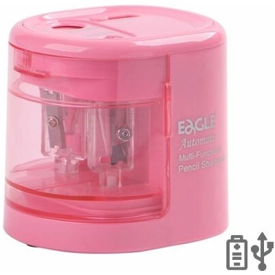 Strúhadlo elektrické EAGLE EG-5161 USB, dva otvory - ružová