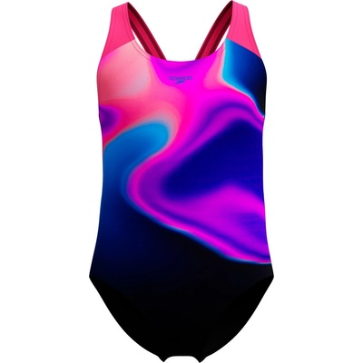 Speedo Детски бански костюм Speedo Kid's Digi Placement Splashback Swimsuit - Margarita Pink / Anthracite - размер 116 (EU) (750-1962-0411)