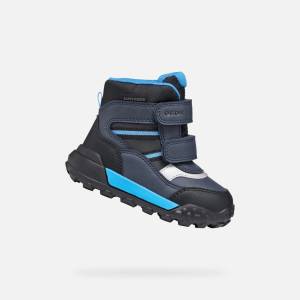 Geox Черни топли детски зимни обувки Geox Trekkyup Geox | Cheren | Момчешки | 20