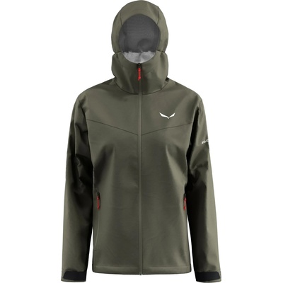 Salewa Дамско водоустойчиво яке Salewa Women's Puez Aqua 4 PowerTex 2.5L Jacket Waterproof jacket - Faded Green - размер 44 (EU) (102-3340-1316)