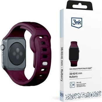 3MK силиконова каишка за Apple Watch 38/40/41 мм, лилава (5903108565639) (5903108565639)