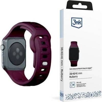 3MK силиконова каишка за Apple Watch 38/40/41 мм, лилава (5903108565639) (5903108565639)