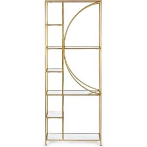 Bizzotto Стоманена библиотека в златист цвят 66x176x25, 5 cm Elenor - Bizzotto (0746423)