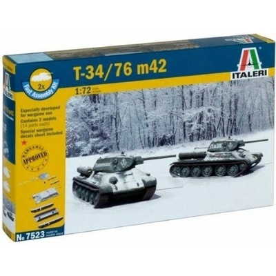 Italeri: model tanku T-34/76 m42 mierka 1:72