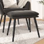 vidaXL Табуретка, тъмносива, 45x29, 5x35 см, кадифе (341505)