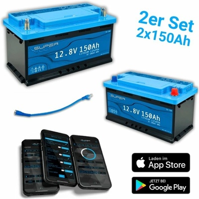 Supervolt POLAR LiFePO4 300ah 12,8V lítiová s ohrievačom 2x SX150-P