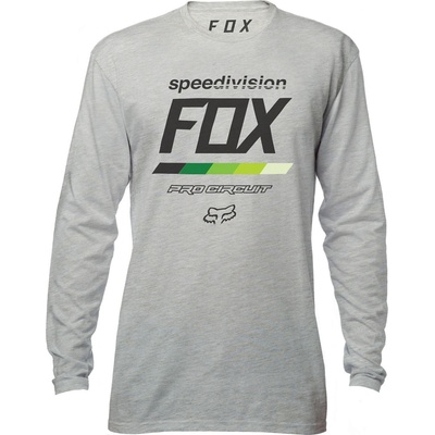 Fox Pro Circuit Draftr LS Tee Heather Grey
