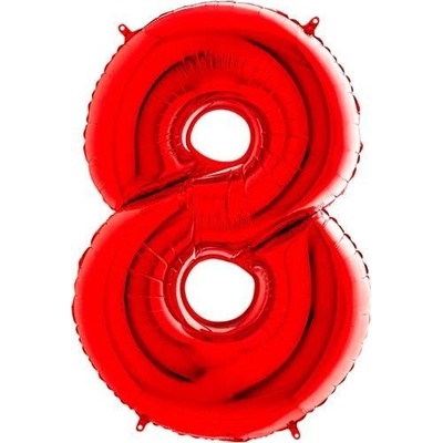 Grabo Balónek fóliový číslo 8 červené 102cm