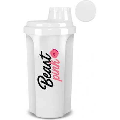 GymBeam Šejkr BeastPink bílý 700 ml - BeastPink Velikost: unisex, Barva: biela, Objem: 700 ml 29001-1