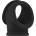 Sono No. 48 Cockring with Ball Strap Black