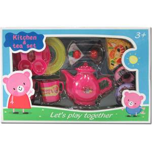Armtoys КУХНЕНСКИ КОМПЛЕКТ С ЧАЙНИК И ПИЦА В КУТИЯ ПРАСЕНЦЕ - armtoys