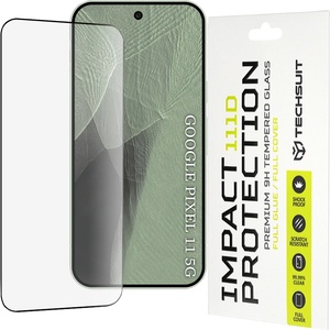 Techsuit Стъклен протектор за Google Pixel 11 / Pixel 11 Pro - 111D Full Cover / Full Glue Glass - Techsuit - Черен (KF2365475)