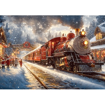 Trefl - Puzzle Holiday Train - 1 000 piese