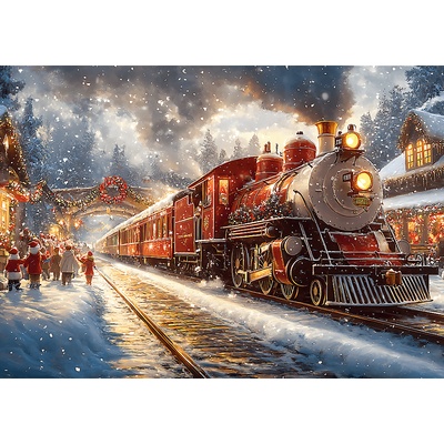 Trefl - Puzzle Holiday Train - 1 000 piese