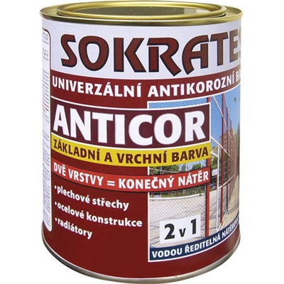 Sokrates Anticor základní antikorozní barva 0,7kg RAL7016 antracitový