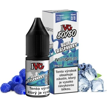 IVG 50/50 Blue Raspberry 10 ml 6 mg