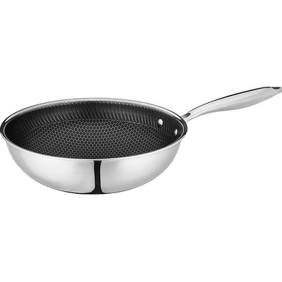 Mäser Pánev Wok 30 cm HESTIA honeycomb nepřil. povrch