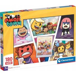 Clementoni Детски пъзел Clementoni от 180 части - Град Емоджи (вариант 2) (29067) - ozone