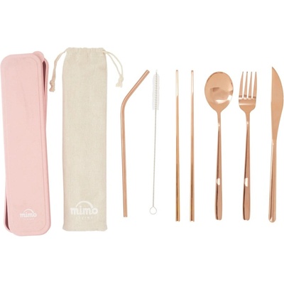 Premier Housewares Прибори за хранене 6 бр. от неръждаема стомана в меден цвят Mimo - Premier Housewares (0922625)