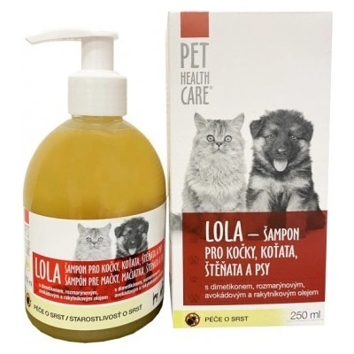 PHC Lola šampon antiparazitární pro psy a kočky 250 ml