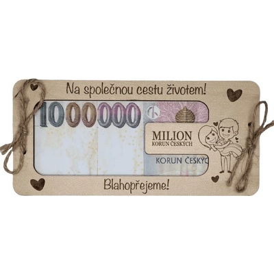 Přání Novomanželům milion korun
