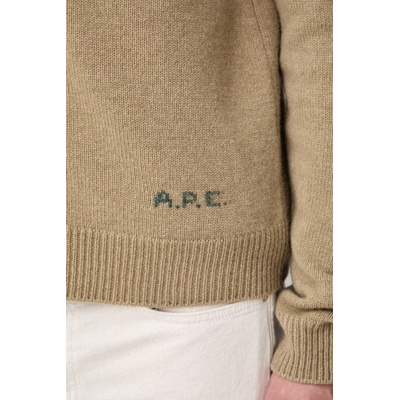 APC A. P. C. жилетка мъжка от вълна kevin (WOASW.H22020)