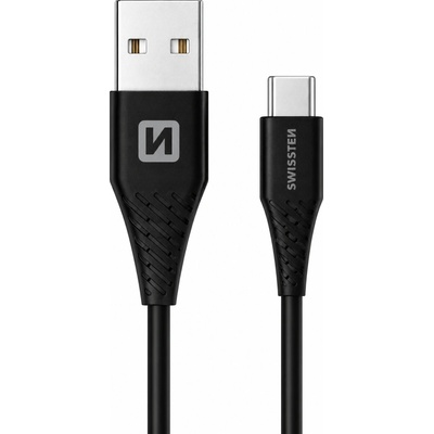 Swissten Datový Usb / Usb-C Černý 1,5M (9Mm) 71504403