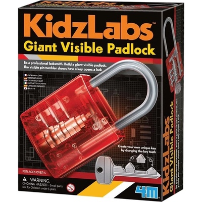 4M Играчка за сглобяване 4M Kidz Labs - Гигантски прозрачен катинар (4m-03445)