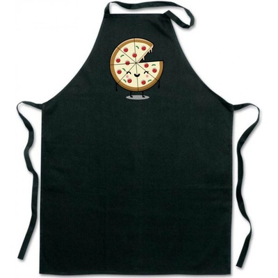 Povidlo.cz Zástěra Pizza Černá