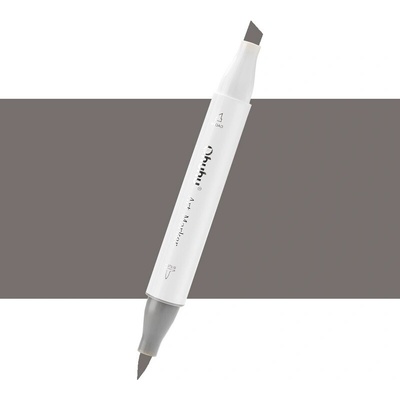 Lihová fixa OHUHU oboustranná Brush & Chisel, Warm Grey 09 (WG090)