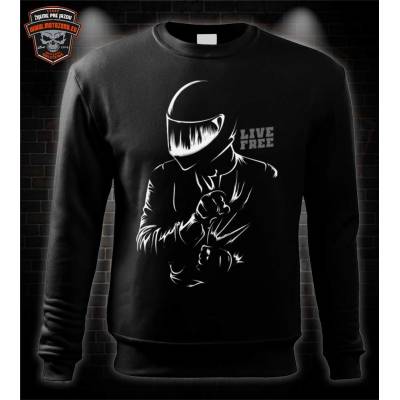 Moto mikina Live Free