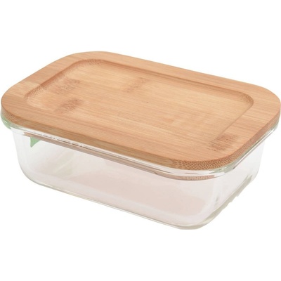 Excellent Houseware Skleněná obdélníková s plastovým víkem 370 ml