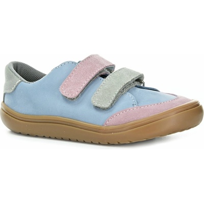 Jonap Joy Kids celoročné nízke barefoot topánky šedo-staroružová