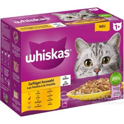 Whiskas Hydinový výber v želé 12 x 100 g