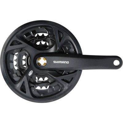 SHIMANO Stred Acera FC-M371 175mm 44/32/22z. 9-k. čierny s krytom na štvorhran