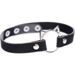 Master Series Kinky Kitty Ring Slim Choker Black