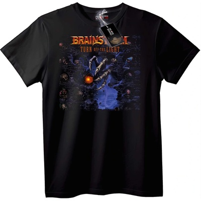 NOONEBRAND Тениска Brainstorm Изключи Светлината - 2XL, Black