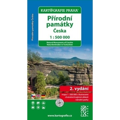 Přírodní památky České republiky 1:500 tis.tematická mapa