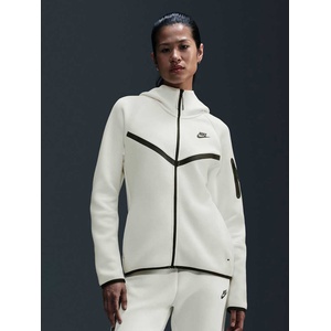 Nike Суитшърт w nsw tch flc wr fz hdy 2 (hv6747-110)