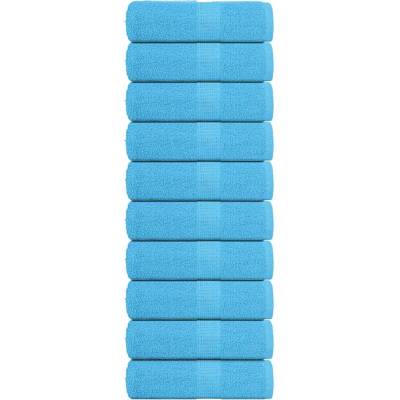 vidaXL Кърпи за пране FROGN 10 бр. Тюркоазени 30x30 см 360 г/м2 (136970)