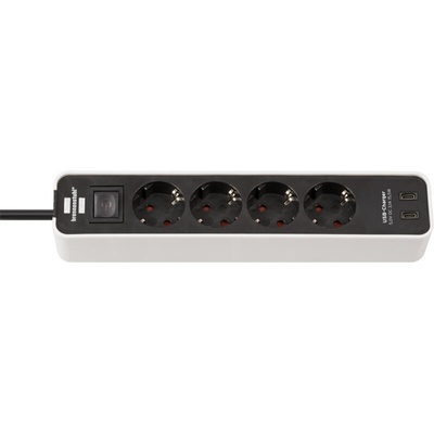 brennenstuhl 4 Plug + 2 USB 1,5 m (1153240126)