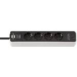 brennenstuhl 4 Plug + 2 USB 1,5 m (1153240126)