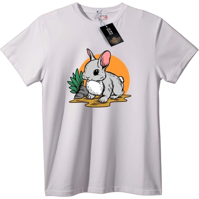 NOONEBRAND Тениска Сладко Зайче - L, Black