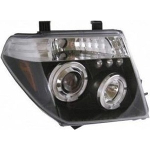  Кристални фарове за Nissan Navara / Pathfinder (2005-2009) - черни