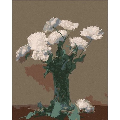 zuty Malování Podle Čísel Pivoňky Henri Fantin-Latour 80 x 100 Cm Plátno Rám