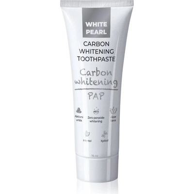 White pearl PAP Carbon Whitening избелваща паста за зъби 75ml