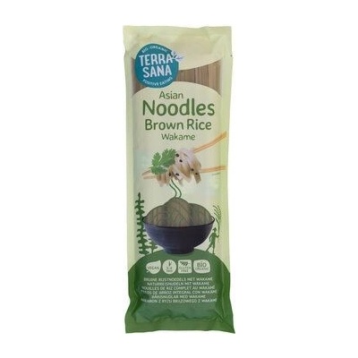 Terrasana Rýžové nudle z hnědé rýže s wakame 250 g
